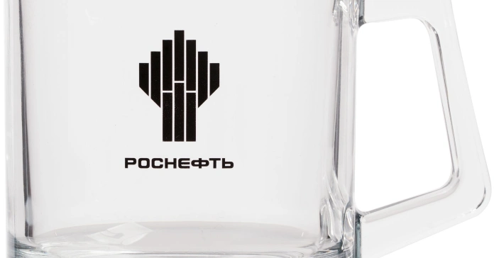 Печать на прозрачной кружке