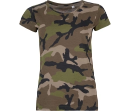 Футболка женская Camo Women 150 камуфляж, размер XL