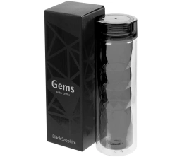 Бутылка для воды Gems Black Morion, черный морион