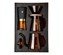 Кофейный набор Amber Coffee Maker Set, оранжевый с черным