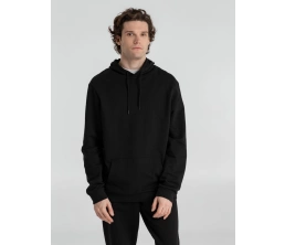 Толстовка с капюшоном унисекс Hoodie, черная, размер 4XL