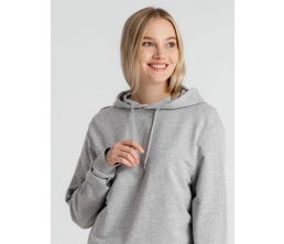 Толстовка с капюшоном унисекс Hoodie, серый меланж, размер XXL