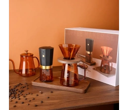 Кофейный набор Amber Coffee Maker Set, оранжевый с черным