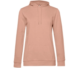 Толстовка с капюшоном женская Hoodie, бежевая (nude), размер M