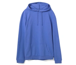 Толстовка с капюшоном унисекс Hoodie, ярко-синий меланж, размер 3XL