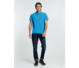 Рубашка поло мужская Virma Premium, бирюзовая, размер XL