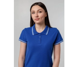 Рубашка поло женская Virma Stripes Lady, ярко-синяя, размер XL