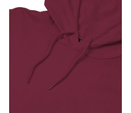 Толстовка с капюшоном унисекс Hoodie, бордовая, размер L