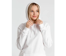 Толстовка с капюшоном унисекс Hoodie, белая, размер M