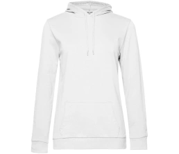 Толстовка с капюшоном женская Hoodie, белая, размер M