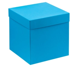 Коробка Cube, L, голубая