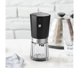 Портативная кофемолка Electric Coffee Grinder, черная с серебристым