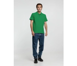 Рубашка поло мужская Virma Premium, зеленая, размер XXL