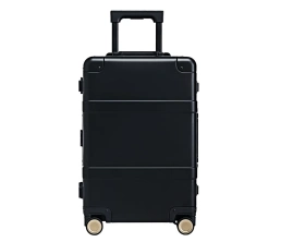 Чемодан Metal Luggage, черный