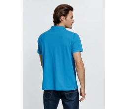 Рубашка поло мужская Virma Premium, бирюзовая, размер XXL