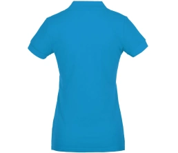 Рубашка поло женская Virma Premium Lady, бирюзовая, размер 3XL
