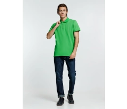 Рубашка поло мужская Virma Premium, зеленое яблоко, размер M