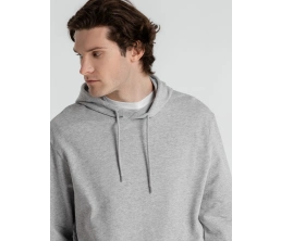 Толстовка с капюшоном унисекс Hoodie, серый меланж, размер XXL