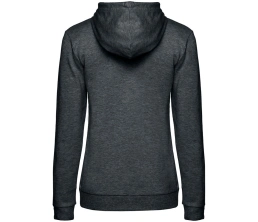 Толстовка с капюшоном женская Hoodie, серый меланж (антрацит), размер S