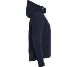 Куртка женская Hooded Softshell темно-синяя, размер S