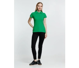 Рубашка поло женская Virma Premium Lady, зеленая, размер M