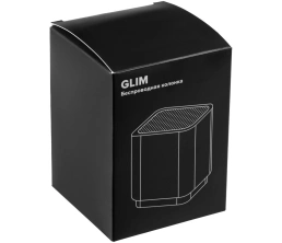 Беспроводная колонка с подсветкой гравировки Glim, белая