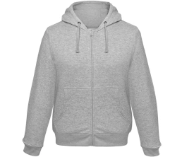 Толстовка мужская Hooded Full Zip серый меланж, размер L