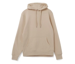 Толстовка с капюшоном унисекс Hoodie, бежевая, размер L