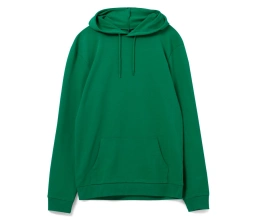 Толстовка с капюшоном унисекс Hoodie, зеленая, размер XXL