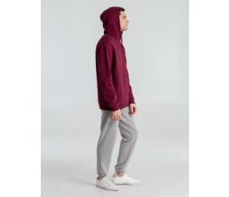 Толстовка с капюшоном унисекс Hoodie, бордовая, размер L