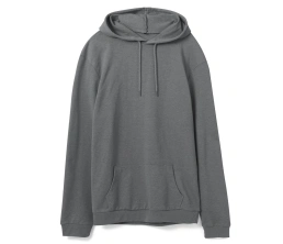 Толстовка с капюшоном унисекс Hoodie, серая (стальная), размер XL