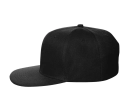 Бейсболка Snapback с прямым козырьком, черная