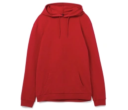 Толстовка с капюшоном унисекс Hoodie, красная, размер S