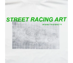 Футболка Street Racing Art, белая, размер S