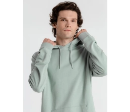 Толстовка с капюшоном унисекс Hoodie, серо-зеленая, размер 3XL