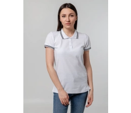 Рубашка поло женская Virma Stripes Lady, белая, размер L