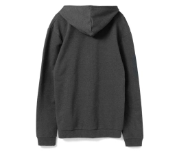 Толстовка с капюшоном унисекс Hoodie, серый меланж (антрацит), размер XS