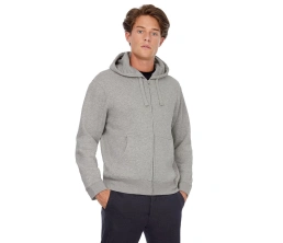 Толстовка мужская Hooded Full Zip серый меланж, размер L