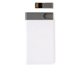 Зарядное устройство с USB–флешкой на 8 ГБ, 2500 mAh