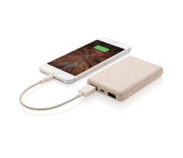 Карманный внешний аккумулятор Wheat Straw, 5000 mAh