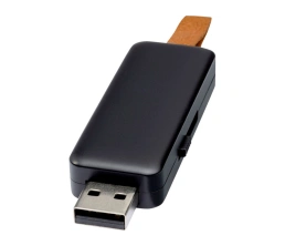 USB-флеш-накопитель Gleam объемом 4 ГБ с подсветкой, черный, 4Gb