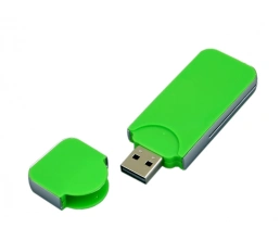 USB-флешка на 16 Гб в стиле I-phone, прямоугольнй формы, зеленый, 16Gb