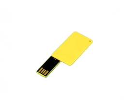 USB-флешка на 64 ГБ в виде пластиковой карточки, желтый, 64Gb