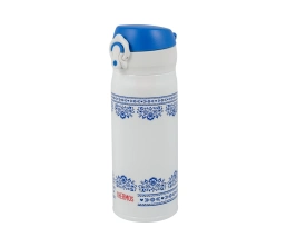 Термос из нерж. стали тм THERMOS JNL-402-BLWH SS V.Insulated Flask,400ml, бело-синий