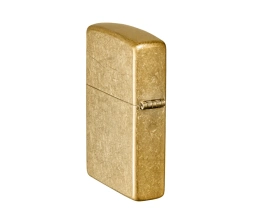 Зажигалка ZIPPO Classic с покрытием Tumbled Brass, латунь/сталь, золотистая, матовая, 38x13x57 мм