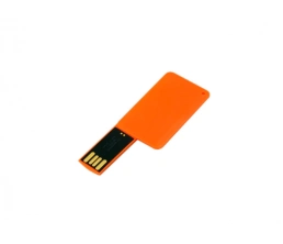 USB-флешка на 8 Гб в виде пластиковой карточки, оранжевый, 8Gb