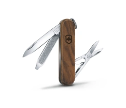 Нож-брелок VICTORINOX Classic SD, 58 мм, 5 функций, деревянная рукоять