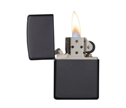 Зажигалка ZIPPO Classic с покрытием Black Matte, латунь/сталь, чёрная, матовая, 38x13x57 мм