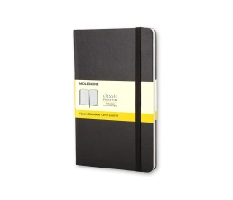 Записная книжка Moleskine Classic (в клетку) в твердой обложке, Large (13х21см), черный, A5