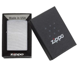 Зажигалка ZIPPO Classic с покрытием Chrome Arch, латунь/сталь, серебристая, матовая, 38x13x57 мм